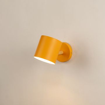 Adjustable Decorative Wall Light Yellow Light On White Background