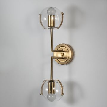 2 Light Wall Sconce Light Off White Background