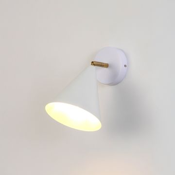 crick single spotlight white light on white background