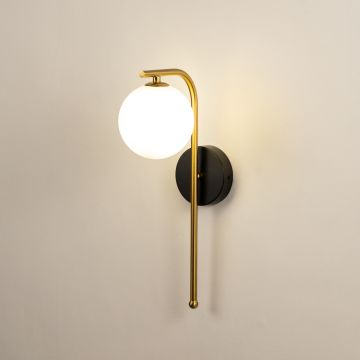 Aball Minimalist Wall Light Light On White Background