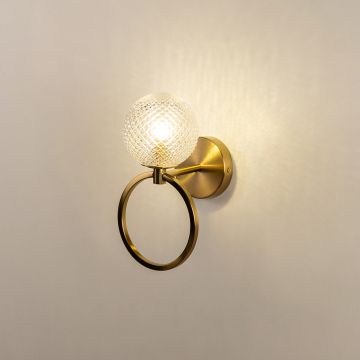 Lattice Ring Wall Sconce Light On White Background