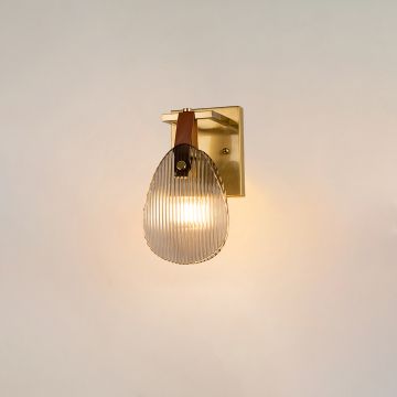 Conch Shell Wall Light Black light on white background