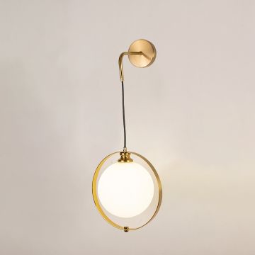 Polaris Aball Wall Hanging Light light on white background