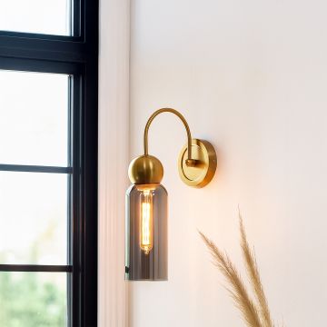 larkson wall light black chrome main lifestyle