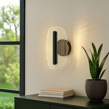 acrylic aisle led wall light black main lifestyle