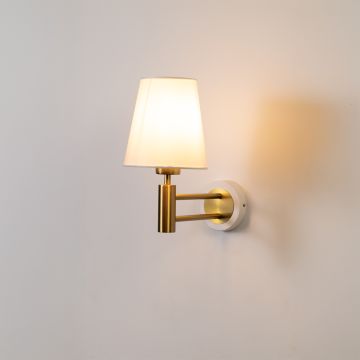 Mitzi Robbie Wall Sconce White Light on White Background