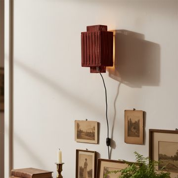 ren woven wall light red main lifestyle