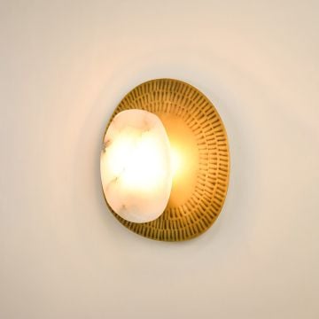 Petra Wall Light Light On White Background