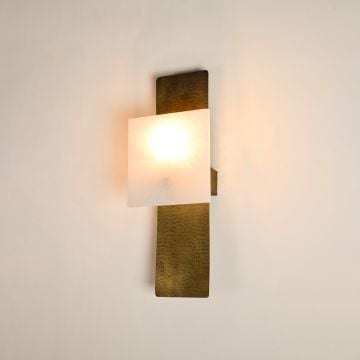Calcite Wall Light Light On White Background