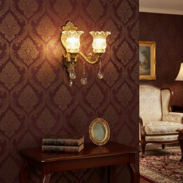 lucina light 2 crystal wall light main lifestyle