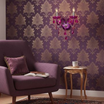 palais 2 light wall sconce purple main lifestyle