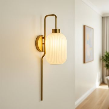 dragon fly glass wall lamp white open box main lifestyle