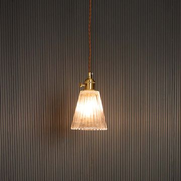 Bimbo Glass Hanging Light Light On Black Background