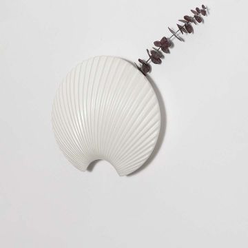 Cebu Hanging Wall Vase - White White Background-1
