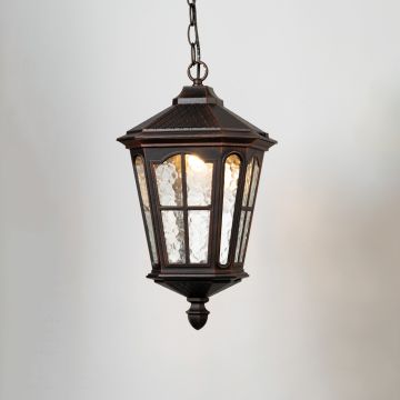 Century Outdoor Hang Light - Red Light On White Background