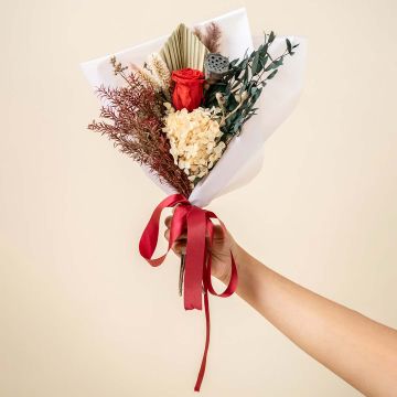 Cozy Shade Mix Flower BouquetHand Image