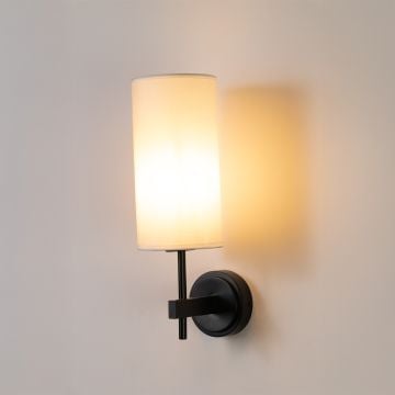 Endon Brio Wall Light Black Light on White Background
