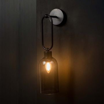European Wall light - Black Light On Black Background
