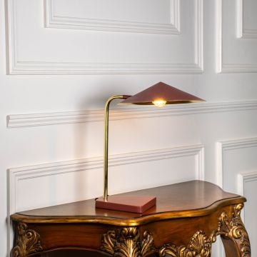 Goodman Study Lamp - Paprika Finish Light On White Background