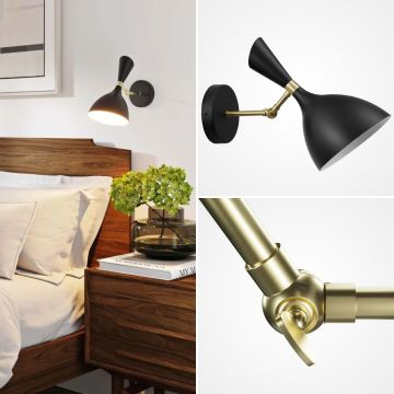 Industrial Black Loft Metal Wall Sconce Lifestyle