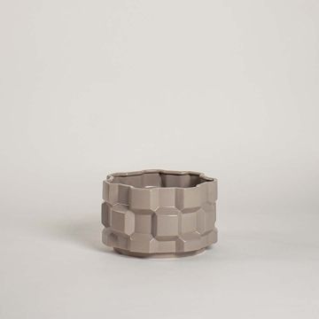 Jara Vase - Grey White Background