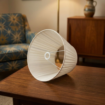 Pleated Empire Softback Lamp shade - White lifestyle