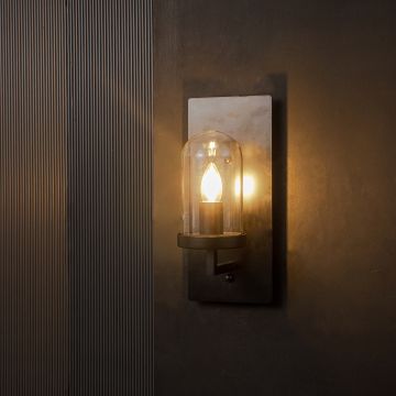 Loft Industrial Wall Light - Black Light On Black Background