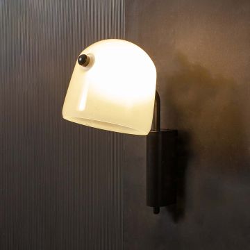 Mona Wall Light - White Light On Black Background