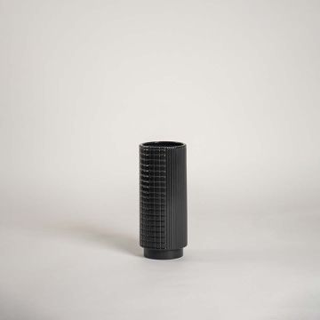 Nuru Ceramic Flower Vase - Black White Background