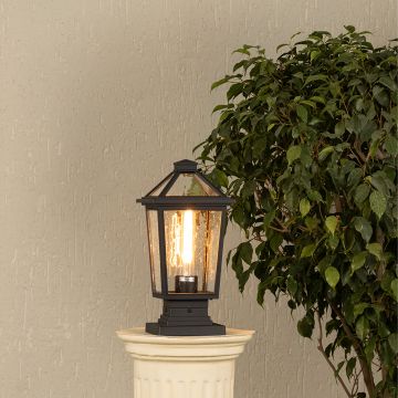 Harlyn-Pier-Mount-Gate-Light-Light-On-With-Pillar