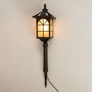 Pacifica-Outdoor-Spike-Solar-Garden-Light-Light-On-White-Background