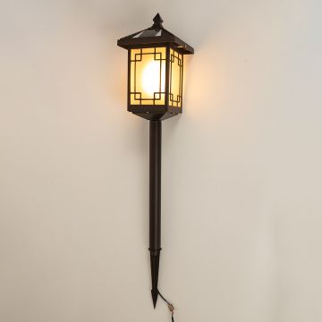 Chamberlin-Garden-Stake-Solar-Light-Light-On-White-Background