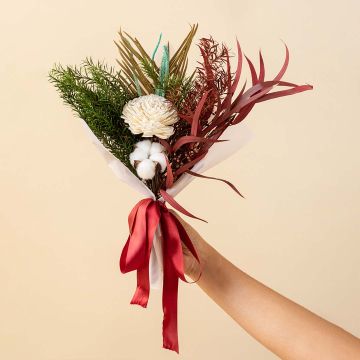 Refreshing Natural Flower BouquetHand Image