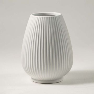 Rigel Ceramic Vase White - Small White Background