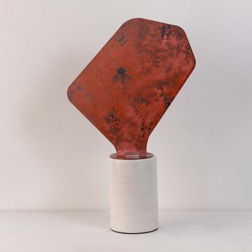 Rocha Decor Item - Red White Background
