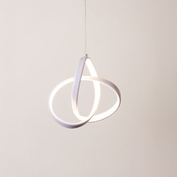 Trefoil-LED-Pendant-Light-White-Light-on-White-Background