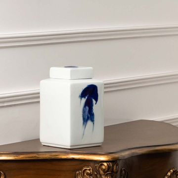Velum Decorative Ceramic Temple & Ginger Jar White Background