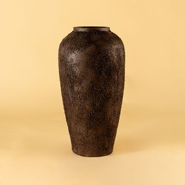 Russet Terracotta Vase Medium White Background