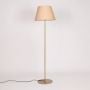 Klaviyo Linear Gold Floor Lamp with Barrel Shade - Beige