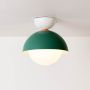 Nordic Macaroon Ceiling Light White Green Light on White Background