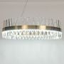 radiant crown round modern led chandelier light on white background 1