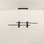 Parallel 2-Light Chandelier - Black
