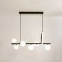 Aball Otto 7 Light Chandelier Black lifestyle