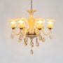 regalis grandeur crystal chandelier light on white background