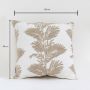 Elegantly Embroidered Cotton Cushion Cover