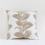 Elegantly Embroidered Cushion Cover White Background
