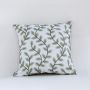 Verdant Embroidered Designer Cushion Cover White Background