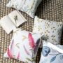 Whitish Purple Designer Embroidered Cushion Cover