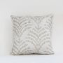 Elite Decorous Embroidered Cushion Cover White Background
