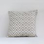 Creme De La Creme Embroidered Cushion Cover White Background